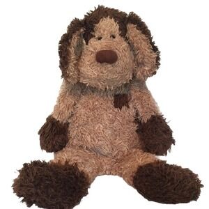 Retired Jellycat Bunglie Dylan Dog 16" Puppy Floppy Brown Spots Long Ears Shaggy